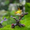 Objets décoratifs Figurines Creative oiseau ornements simulation animal martin-pêcheur stand branche jardin bonsaï décoration ameublement résine artisanat 220928