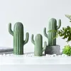 Decorative Objects Figurines Nordic Style Creative Ceramic Cactus Ornaments Living Room Desktop Simulation Green Plant Figurine Home Decoration 220928