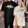 T-shirt maschile Pata Shark Lettere dietro Mens Womens Designers T Shirts 2022 Summer Fashion for Men S Palms Coppia T-shirt Abbigliamento corto152