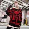 Herentruien Schedels gebreide jumper trui oversized mannen winter warme hiphop streetwear pullover dames harajuku losse truien punk tops 220928