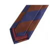Bow bağları Erkekler klasik mavi / koyu kırmızı çizgili boyun kravat moda resmi yüksek kaliteli 7 cm Erkekler için iş takım elbise kravat