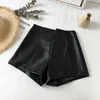 Damen Shorts Damen Gute Qualität 2022 Hohe Taille Skinny Leder Für Frauen Slim Fit PU Faux Weibliche Kurze Hose Dame Kleidung