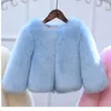 Giacche stile bambino neonate vestiti carino pile pelliccia inverno caldo cappotto finto giacca bambini TZ319 220928
