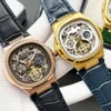 Nautilus Watch Mens Tourbillon Watchs Полностью автоматическое механическое движение к корпусу минеральное зеркало 45x14 мм качественное качество официальные реплики дизайнерские наручные часы 106b