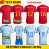 22 23 كأس العالم Ansu Fati Soccer Jerseys Morata Ferran Koke Gavi Marcos Azpilicueta Rodrigo Player Player