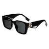 Солнцезащитные очки новая модная тенденция мужская и женская персонализированные письма декоративные очки рамка ПК