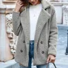 Womens Fur Faux Teddy Coat S Long Sleeve Fluffy Jackets Winter Warm Female Jacket Overdimensionerad Casual 220927