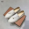 Flats Metal Women Lock Moccasins Men Men Fringe Slip-on Relgnow Leather Passion Shoes Bule Mule A17 640