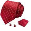 Boog banden mannen banden zijden stropdas paisley bruin voor hoogwaardige hanky manchetknopen set heren bruiloft pocket square