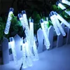 Cordes créatives bulle lampe poste 20 LED lumière solaire chaîne extérieure décor à la maison pour fête de noël vacances