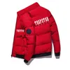 Herenjacks winter en jassen bovenkleding kleding 2022 Trapstar London print trench jas verdikt warm T220926