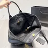حقيبة اليد حقيبة حقيبة من الجلد الأصلي تسوق أكياس شاطئية واحدة الكتف الشاطئ