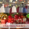 Borse per caramelle di Natale a fili sacche da regalo in tela ecofriendly borse calendario avventato in cotone lino di cotone regali nevidta