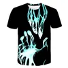 Męskie koszule T-shirt 3D T-shirt Ogaberia koszulka Mężczyźni ubranie Zabawne ręce krótkie rękawowe topy o-drock tee