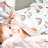 Одеяла пеленание мягкая норка с двойным слоем пунктирным флисовым малышкой
