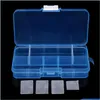 Organizacja do przechowywania łazienki Plastikowe 10 gniazd regulowane pudełko biżuterii organizator rzemieślniczy koralika mti-funkcja Pierścień Wyświetla