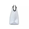 Borsa per il pranzo in sublimazione bianca in neoprene bianco con cerniera Borse per il pranzo termiche isolate impermeabili riutilizzabili Tote per gli studenti, lavoro scolastico, picnic in ufficio