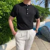 Мужские Polos 2022 Men Men Summer Fashion Thin Stand Olce Root