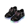 Baskets LED lumineuses chaussures pour enfants pour filles garçons printemps automne panier enfants éclairage mode lumineux bébé Sneaker plat 220928