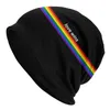 Berets Distressed LGBTQ Pride Flag Stripe Beanie Bonnet Strickmütze Hip Hop Unisex LGBT Gay Lesbian Warm Winter Skullies Beanies Caps