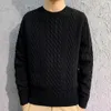 سترات الرجال للرجال متماسكة سترة الرجال الخريف شتاء قمم الرجال ملابس غير رسمية من طاقم Crewneck مكتنزة كارديجان الرجال pullover sweaer القمصان 220928