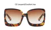 Sunglasses Brand Designer Oversized Lady Big Frame Black Square Shades Vintage Sun Glasses For Women Summer UV400 1180105