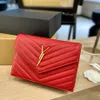 Luxury Designer Crossbody Bags LOULOU Shaped Stitching Leather Ladies Metal Chain Shoulder Flap Crossbody Bag
