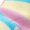 Rainbow Two-sided Bath Peeling Exfoliating Mitt Scrub Glove Shower Scrub Gloves Resistance Body Massage Sponge Wash Dead Skin Removal guante exfoliante