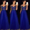 Femmes robe formelle robe de soirée de mariage longue dentelle florale Maxi taille haute col en v sans manches maille élégante dames vêtements 210522