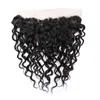 Yirubeauty Brazilian Human Hair Water Wave 3 Bundles With 13X6 Lace Frontal Free Part Pre Plucked Natural Color 4 Pcs