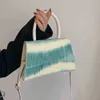 HBP Borsa da pranzo personalizzata alla moda Borsa da donna Texture Trend Una spalla Semplice tintura a cravatta Moda estiva Borse diagonali 220726