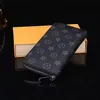 Mode schwarz empreinte Frauen Clutch Lady Damen lange Brieftasche PU-Leder einzelne Reißverschluss Geldbörsen klassische Mais Geldbörse Kartenhalter 60017 Geldbörse Kartenhalter