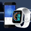 D20 Pro Bluetooth Smart Watch Men Women Y68 Watches Heart Rate Blodtryck Blod Syreövervakning Multifunktionell påminns smartur