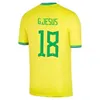 Coupe du monde de football 2022-23 maillot BRÉSIL Camiseta de futbol PAQUETA NERES COUTINHO maillot de football JESUS MARCELO PELE CASEMIRO violet brasil maillots équipe nationale