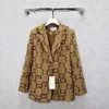 E31 Moda feminina feminina designer roupas blazer duplo g spring Novos tops lan￧ados