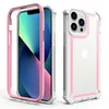 iPhone 15 14 13 12 11 Pro Max XR XS Max X 7 8 Plus Hard PC Clear Back Coverの衝撃バンパー透明な電話ケース