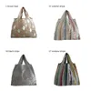 Storage Bags 1Pcs Large Capacity Grocery Cloth Eco-friendly Reusable Tote Folding Shopping Bag Cute Cartoon Polyester Waterproof