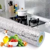 Duvar Kağıtları Mutfak Sobası Alüminyum Folyo Yağ Profili Çıkartmalar Anti Kirlenme Yüksek Sıcaklık Kendinden Yapışkan Kırpılabilir Kağıt Sticker 220927