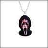 Подвесные ожерелья моды на Хэллоуин Ожерелье из нержавеющей стали для мужчин Женщины SKL вампир собаки Tag