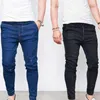 Jeans pour hommes pantalons Denim crayon pantalons hommes maigres grande taille survêtement taille élastique vêtements