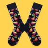 Herrensocken, schwedische Modemarke, weiblich, geometrisch, Cartoon-Tier, hohe Röhrenfarbe in