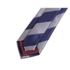 Бабочка мужская классическая синяя / серая полосатая галстука мода Формальная высококачественная 7 см для мужчин деловой костюм для работы по подарочной коробке с галстук.