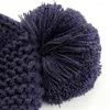 Chapeaux mignon tricoté pompon bébé chapeau chapeau épais chaud fille garçon bonnet hiver oreille enfants bonnet pour né