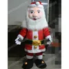 Performance Santa Claus Mascot Costume Halloween Natal Fanche Fanche Dress Cartoon Personagem Toço Carnaval Unissex Adultos Roupa
