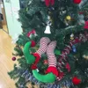 Santa Elf Legs Plush Stuffed Feet With Shoes Christmas Tree Decorative Ornament Christmas Decoration Home Ornaments