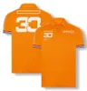 Uniformes da equipe de corrida F1, camisetas de lapela da série de corrida de verão, camisetas esportivas casuais personalizadas, camisas POLO de manga curta