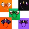 Hair Accessories Halloween Mouse Ears Headband Girls Festival Sequins Bow For Women Party Cosplay band Gift Kids Adult 220928