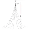 Julekorationer Tree Waterfall Light 9x2m Outdoor Topper Star Garland 8 Modes Window Curtain Icicle For Holiday Decor 220928