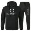 Clothing balencaigalies balencigalies Mens Tracksuit Men Designers Sweatsuit Womens Man Hoodies Pants Sweatshirt Pullover Casual Tennis Sport Tracksuits S YO93