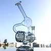 9 Zoll Einzigartiges Design Wasserpfeifen Wasserglas Bongs Rauchpfeifen Bong Duschkopf Perc Pecolator Dab Bohrinseln mit Schüssel WP143
